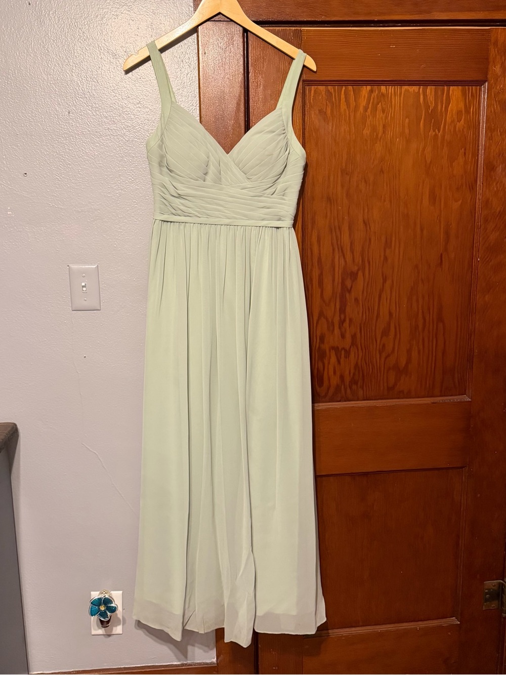 Azazie Chanel Dress in Dusty Sage